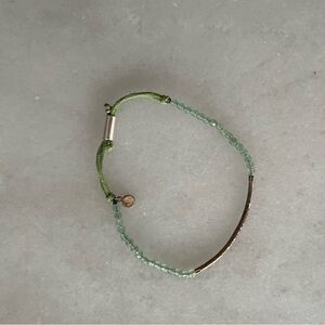 GorjanaElegant Green Bracelet with Gold Accents